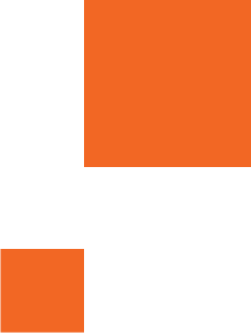 two orange square arranged corner to corner